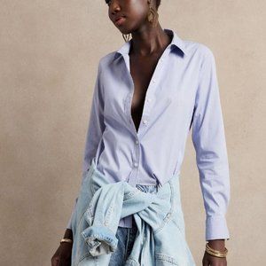 Banana Republic Riley Tailored Fitted Shirt in Light Blue
